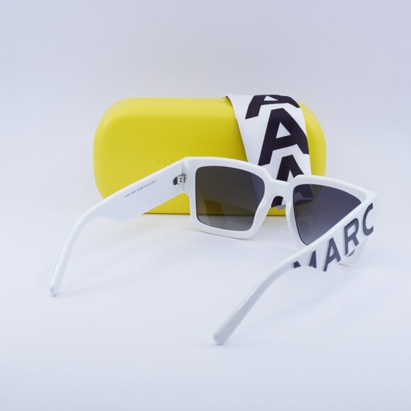 Marc Jacobs MARC 739/S 0CCP 90 Square Sunglasses - White\Dark Grey Gradient - Picture 4 of 10